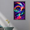 (Grande Taille) Nuage color&eacute; yeux-plein rond diamant peinture-40 * 65cm