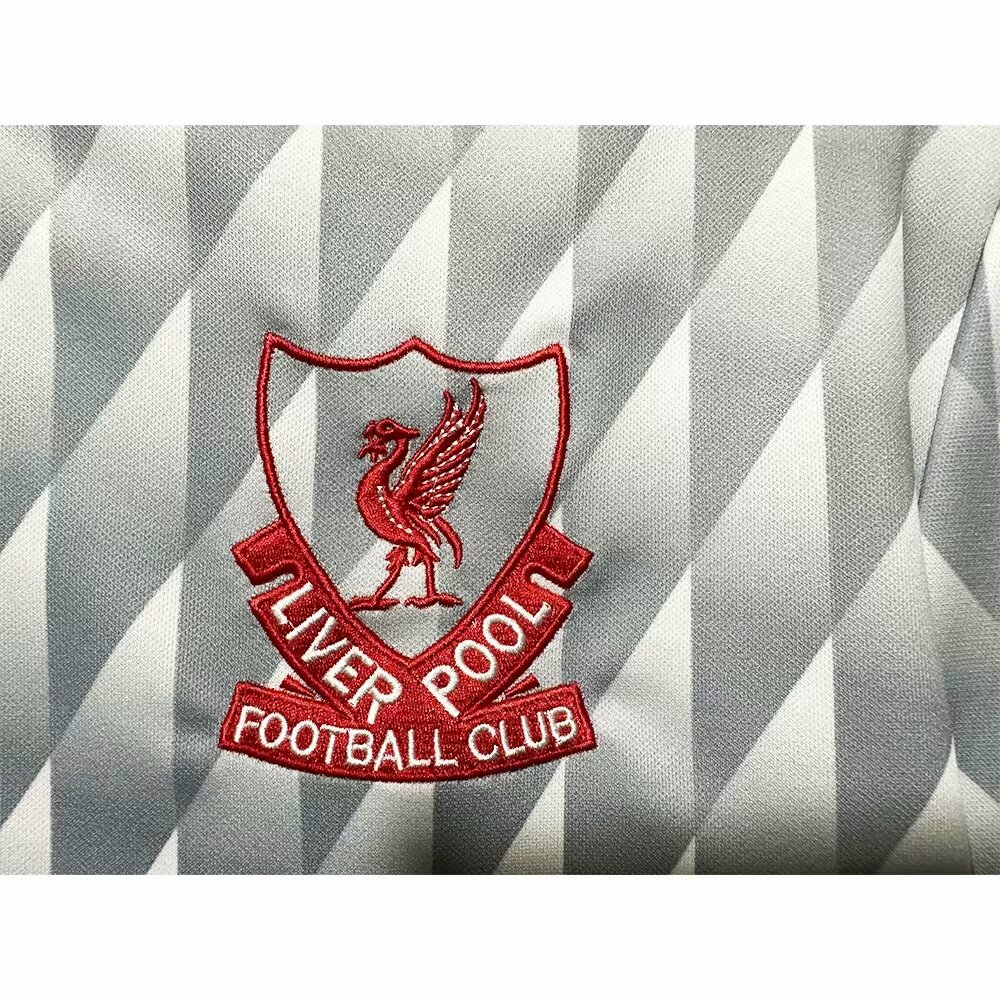 Retro 89/91 Liverpool Away with patch Football Shirt Thai Quality