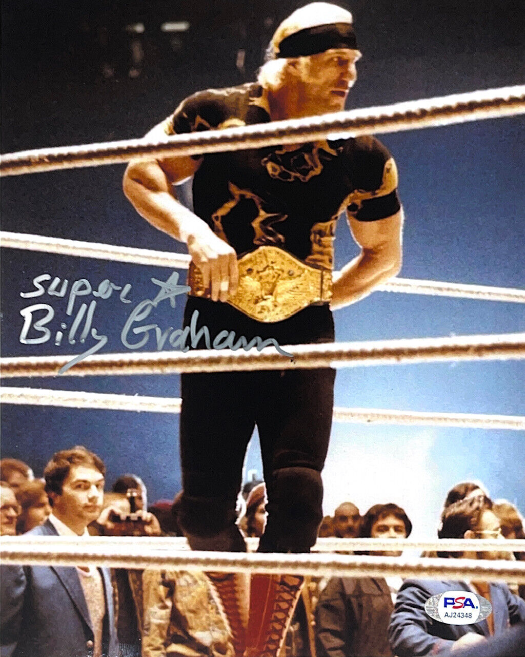 WWE BILLY GRAHAM HAND SIGNED AUTOGRAPHED 8X10 Photo Poster painting WITH PSA DNA COA RARE 21