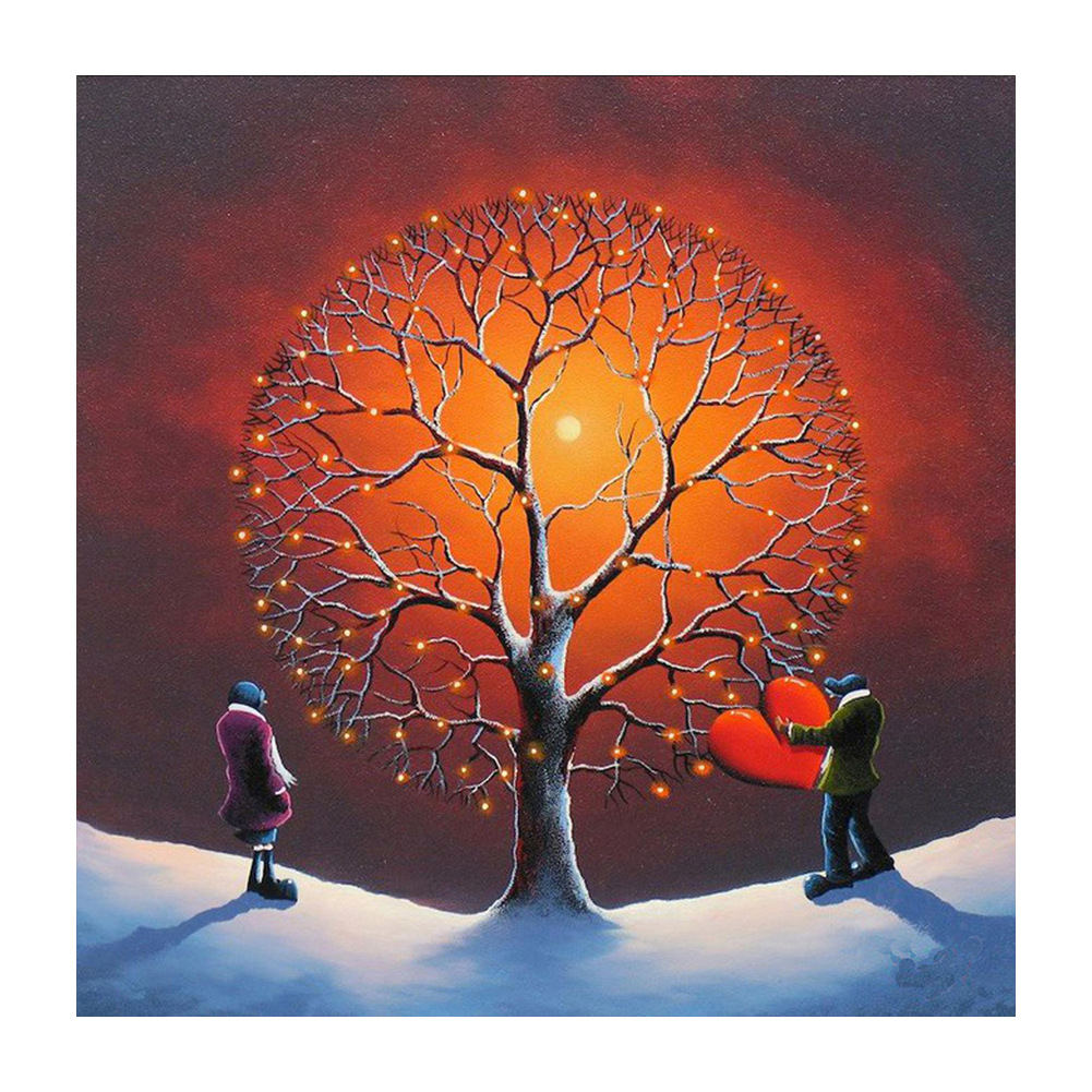 

Lovers - Round Drill Diamond Painting - 30*30CM, 501 Original