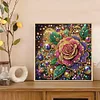 DIY Partial Special Shaped Drill Diamond Painting-Rose