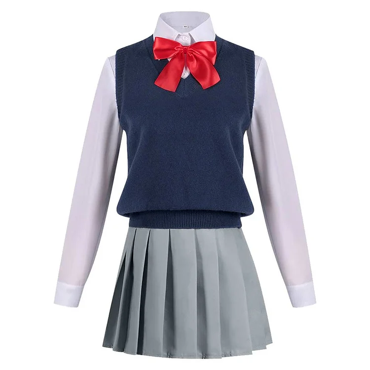 2.5 Dimensional Seduction (2024) Ririsa Amano School Uniform Dress Outfits Cosplay Costume Halloween Carnival Suit