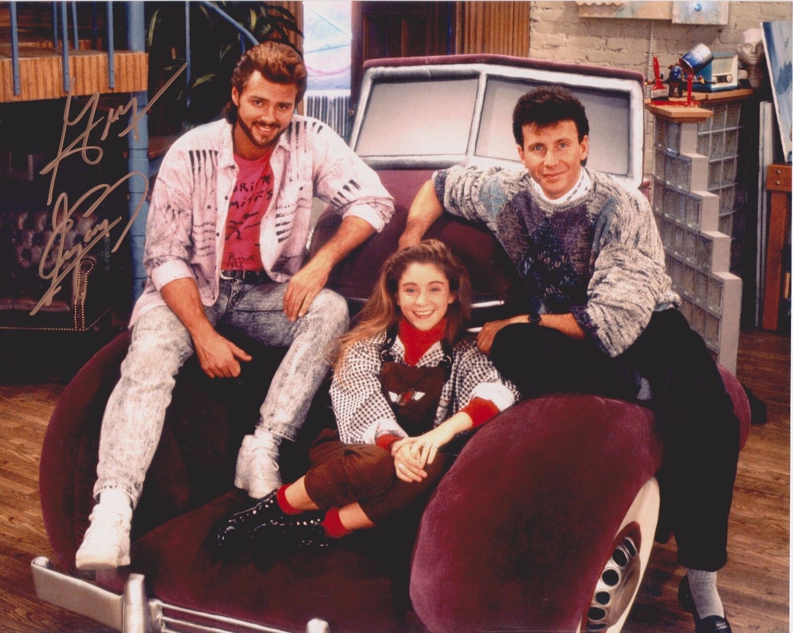 Greg Evigan My Two Dads Original Autographed 8X10 Photo Poster painting