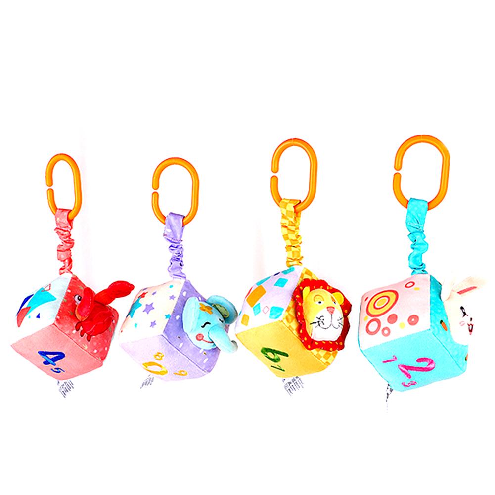

Multi-function Baby Square Shape Cloth Ball Rattle Ring Bell Education Toy, 501 Original