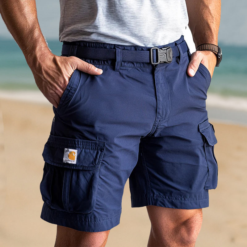Men's Casual Shorts With Functional Pockets For Summer Outdoors