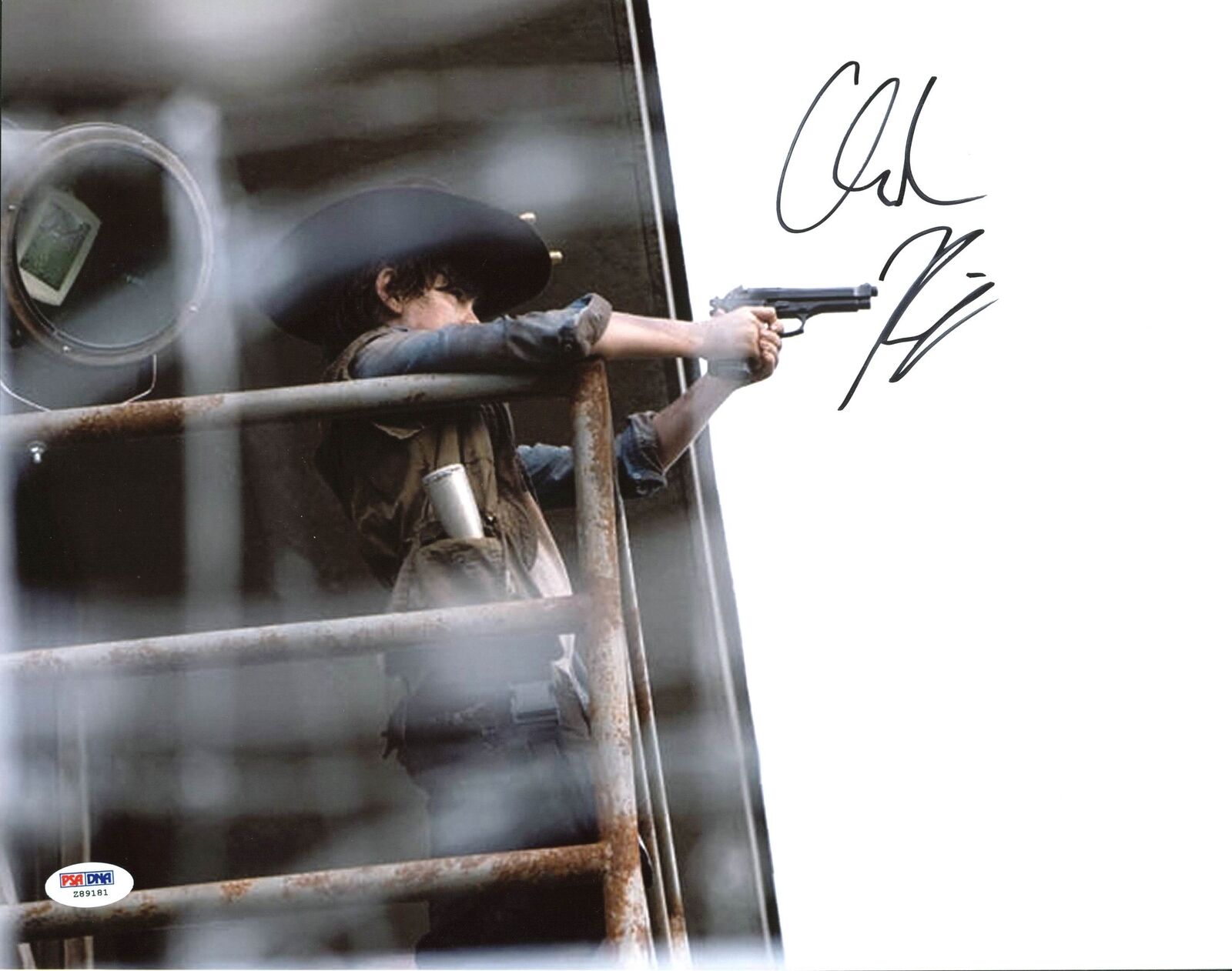 Chandler Riggs The Walking Dead Authentic Signed 11X14 Photo Poster painting PSA/DNA #Z89181