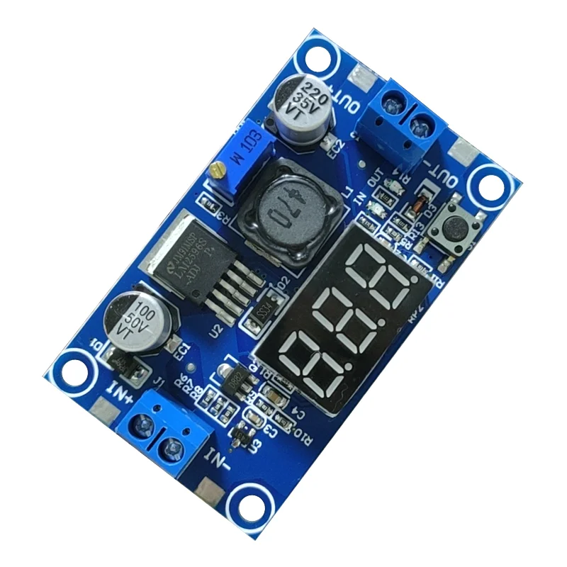 LM2596S LED Voltmeter With Digital Display DC-DC Step Down Adjustable LM2596 Power Supply Module