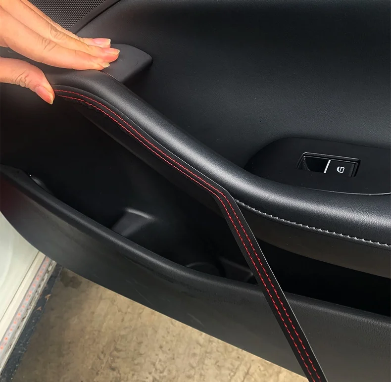 Car-specific leather interior trim strips door center console gaps dashboard trim strips  modification supplies