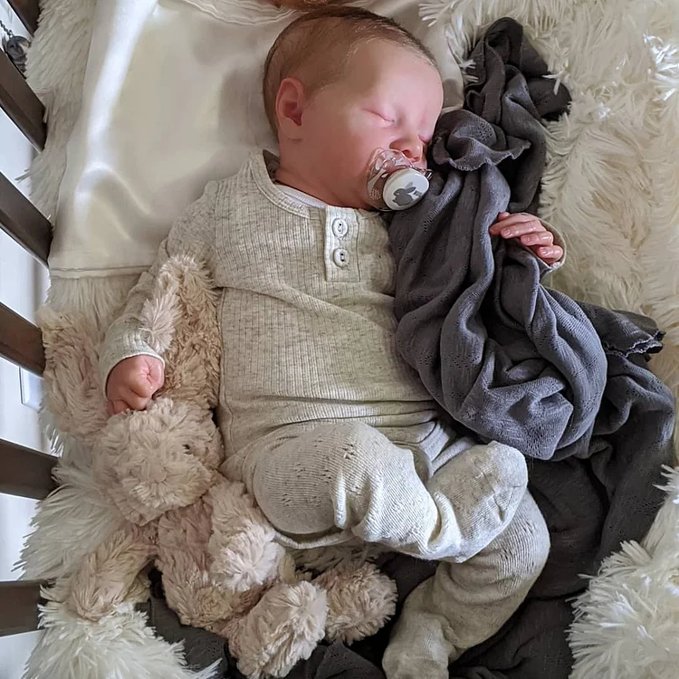  20'' Truly Lifelike Reborn Baby Boy Doll Gifts Felicity Sleeping Newborn Babies Has "Heartbeat" and Coos - Reborndollsshop®-Reborndollsshop®