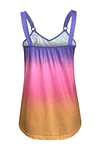 Plus Size Ombre Cami V Neck Casual Tank Top