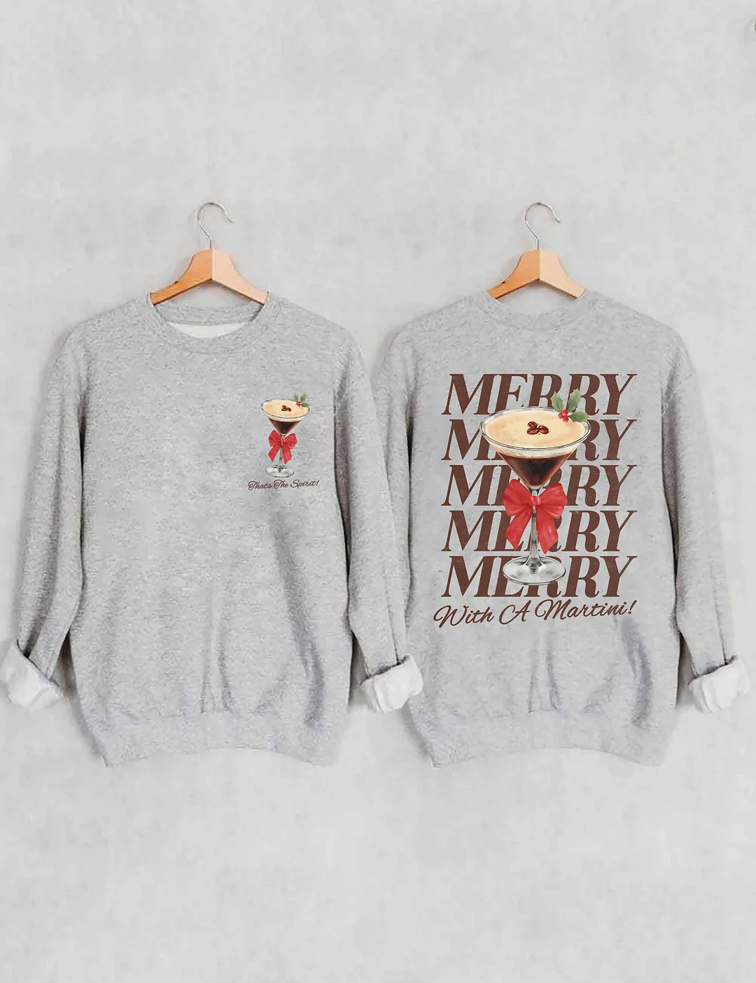 Merry With A Martini Espresso Martini Sweatshirt 