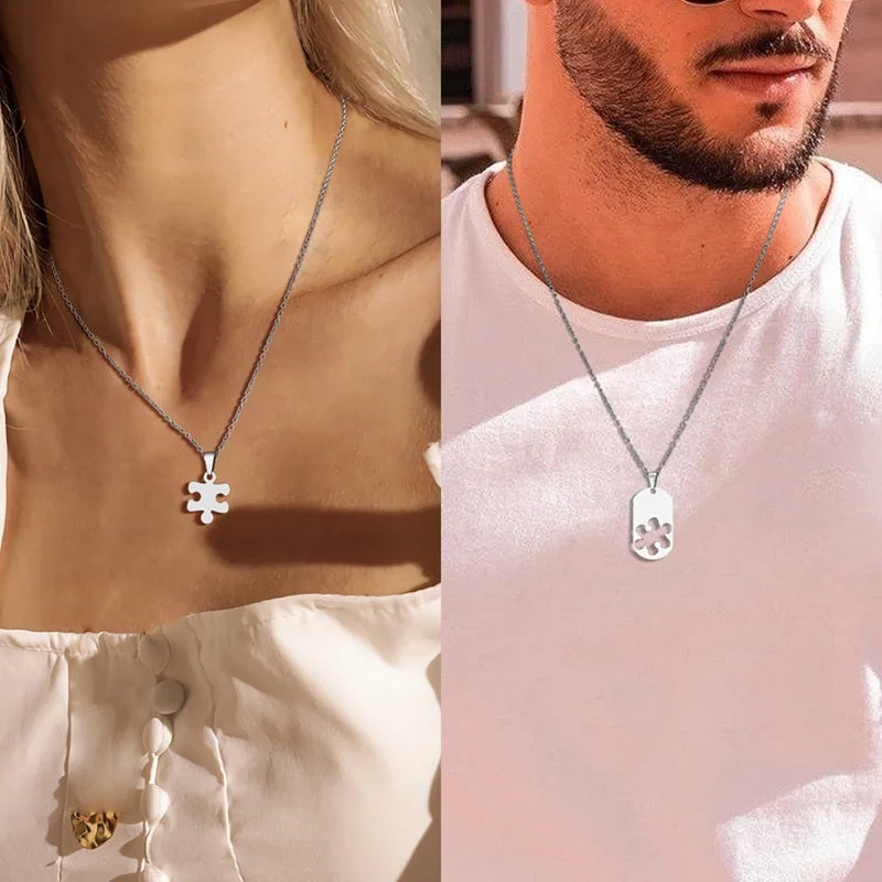 Jigsaw Couples Necklaces