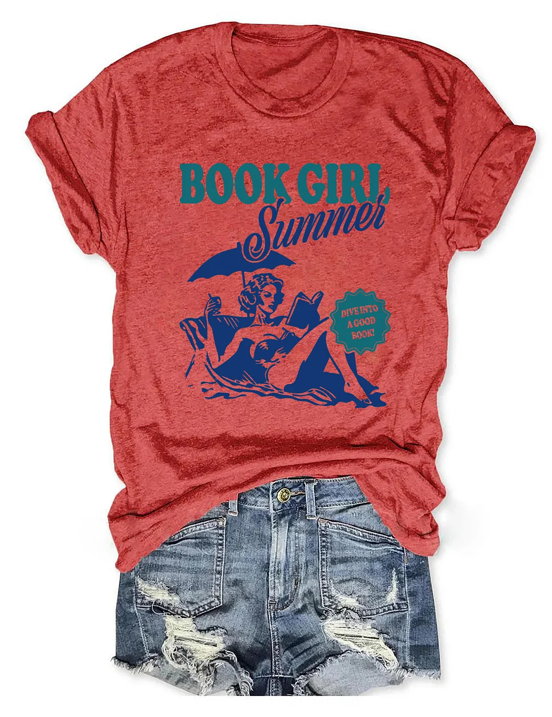 Book Girl Summer T-Shirt