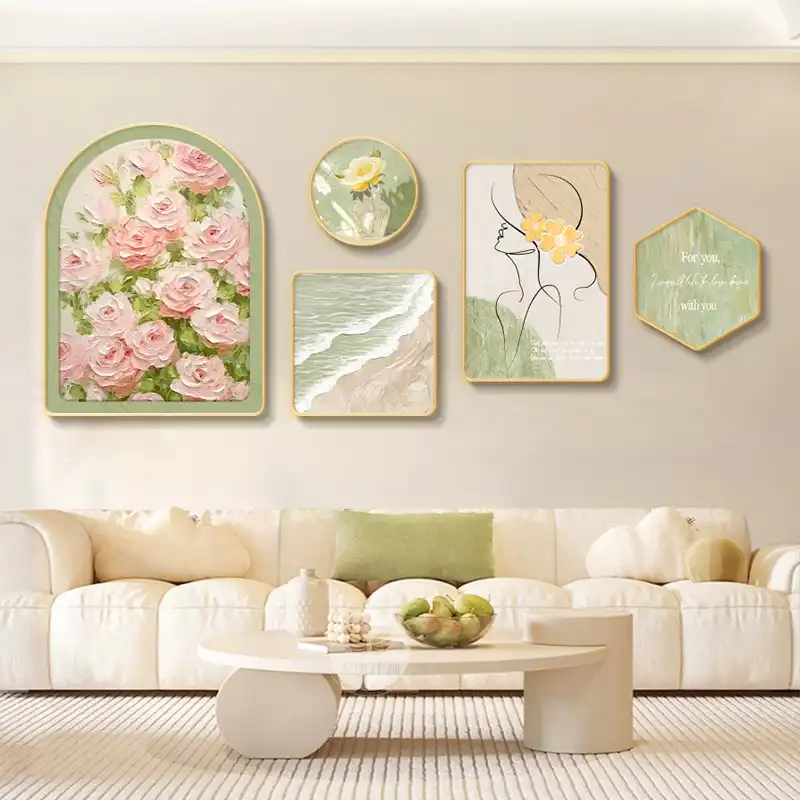Modern Minimalist High-End Decorative Wall Art for Living Room Sofa Background, Niche Art Wall Painting（TS34）