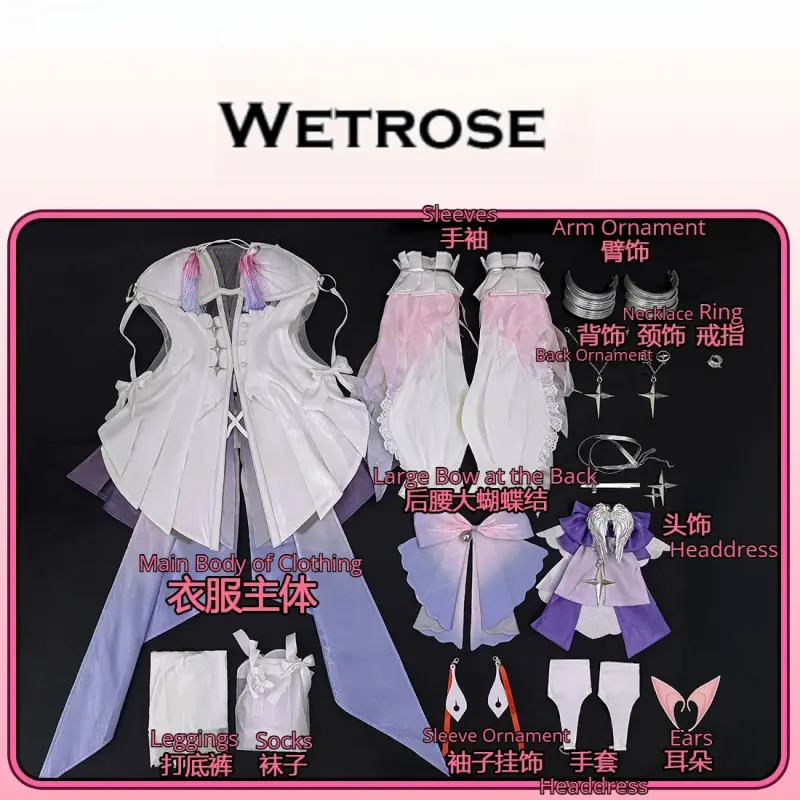 [Wetrose] Pre-Order Zenless Zone Zero Remielle Dan White Dress Game Outfit Cosplay Costume 