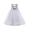 Girl Bridesmaid Dresses Birthday Fashion Party Sequin Princess Dresses 3-8T - honeylives