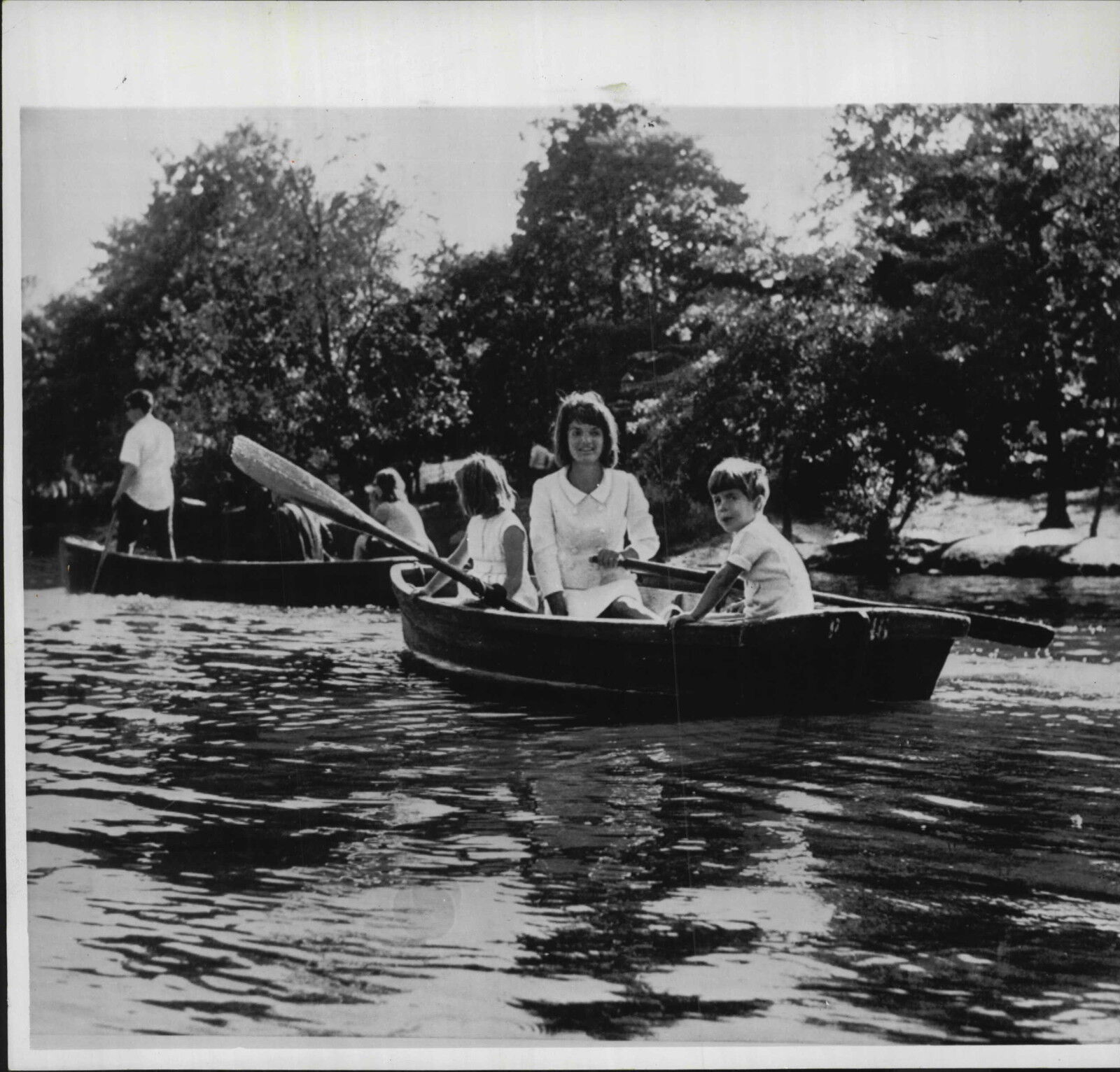 First Lady Jacqueline Kennedy & Children John & Caroline Lot Of 22 Press Photo Poster paintings