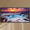 (US Only)Diamond Painting - Full Round Drill - Waterfall (Canvas|85*45cm)