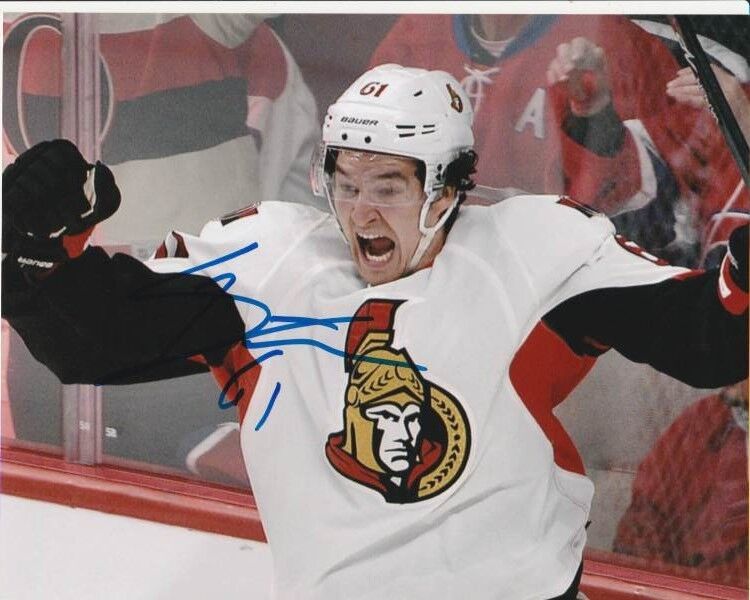 MARK STONE SIGNED OTTAWA SENATORS 8x10 Photo Poster painting #1 Autograph