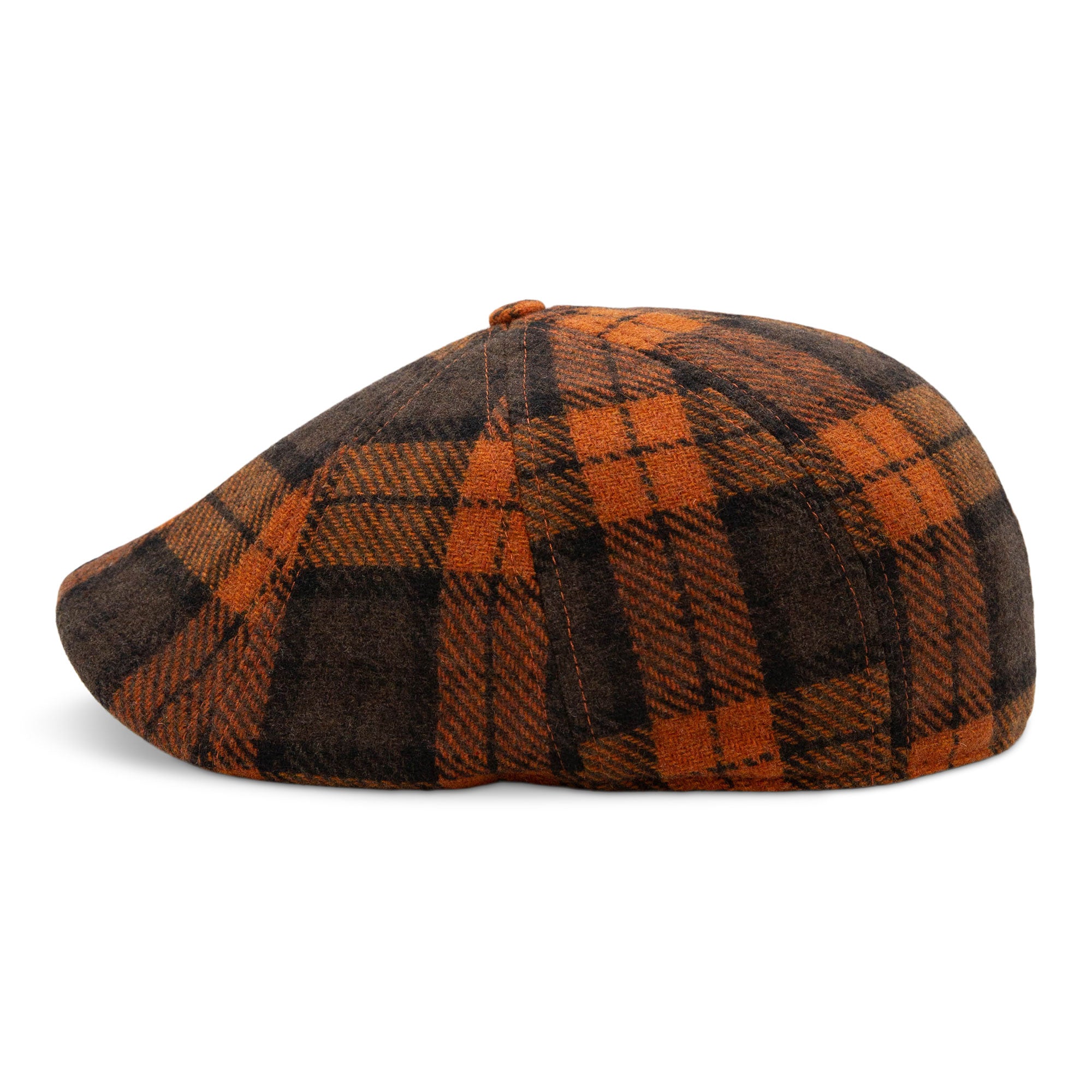 Hatsfashion-The Jack-O&rsquo;-Rose   Cap - Orange Plaid