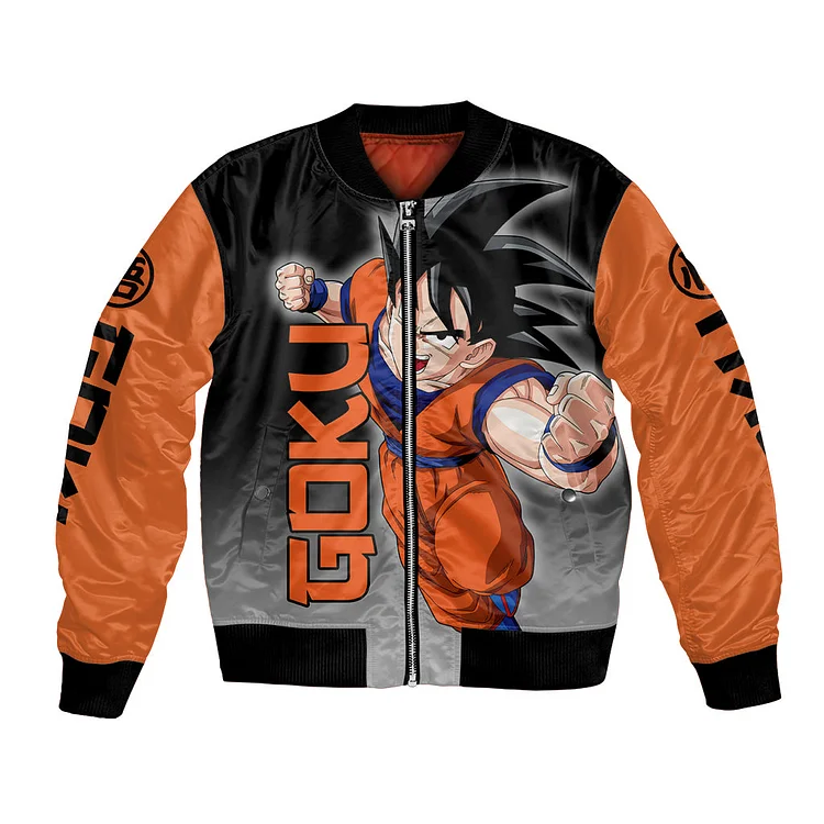 Z Goku Anime Dragon Ball Bomber Jacket