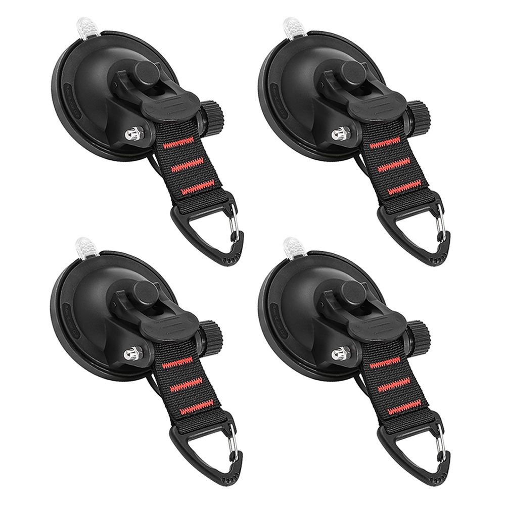 

Car Suction Cup Anchor with Triangle Hook Tie Down Camping Tarp Accessory, 4pcs, 501 Original