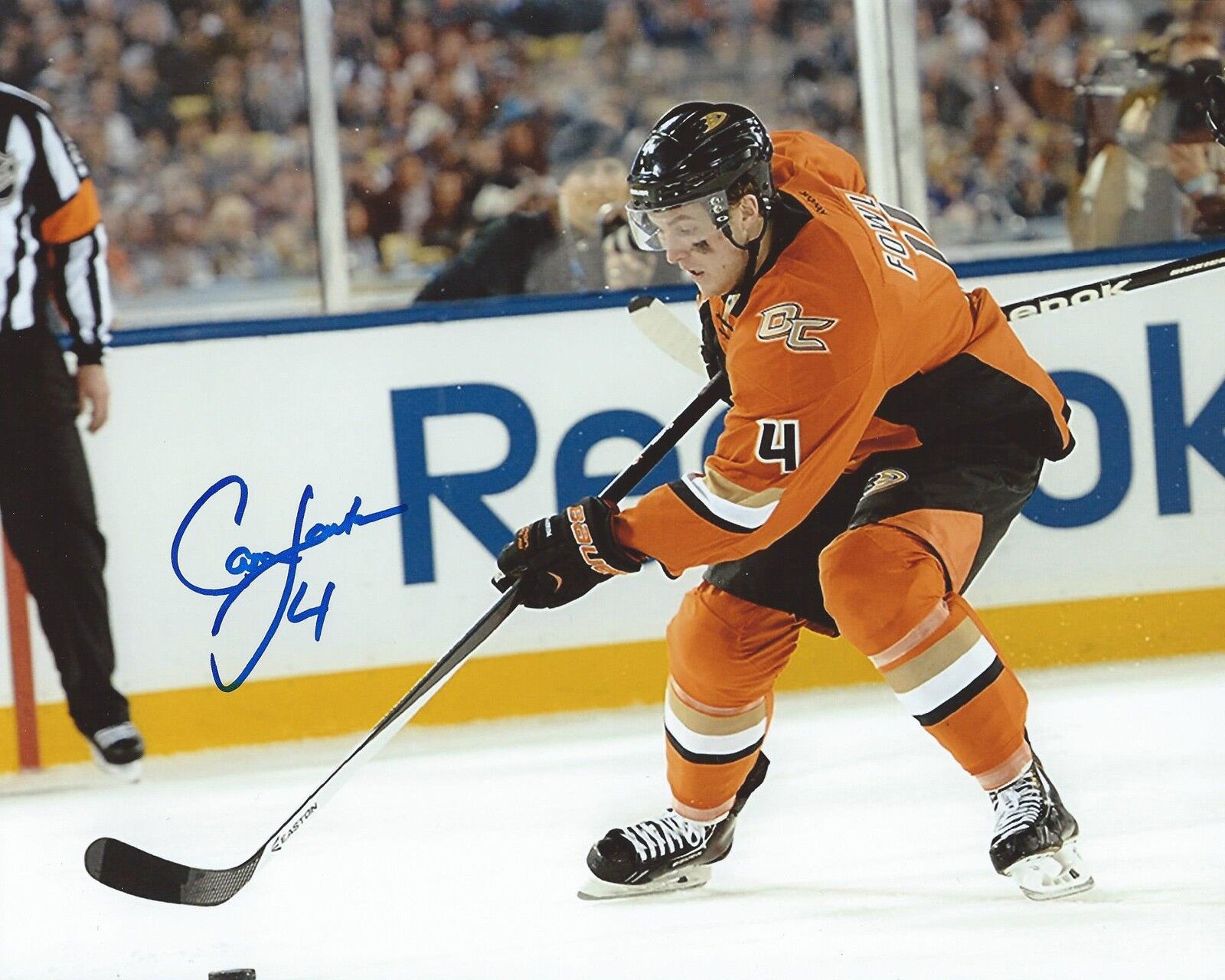 Cam Fowler Signed 8x10 Photo Poster painting Anaheim Ducks Stadium Series Autographed COA