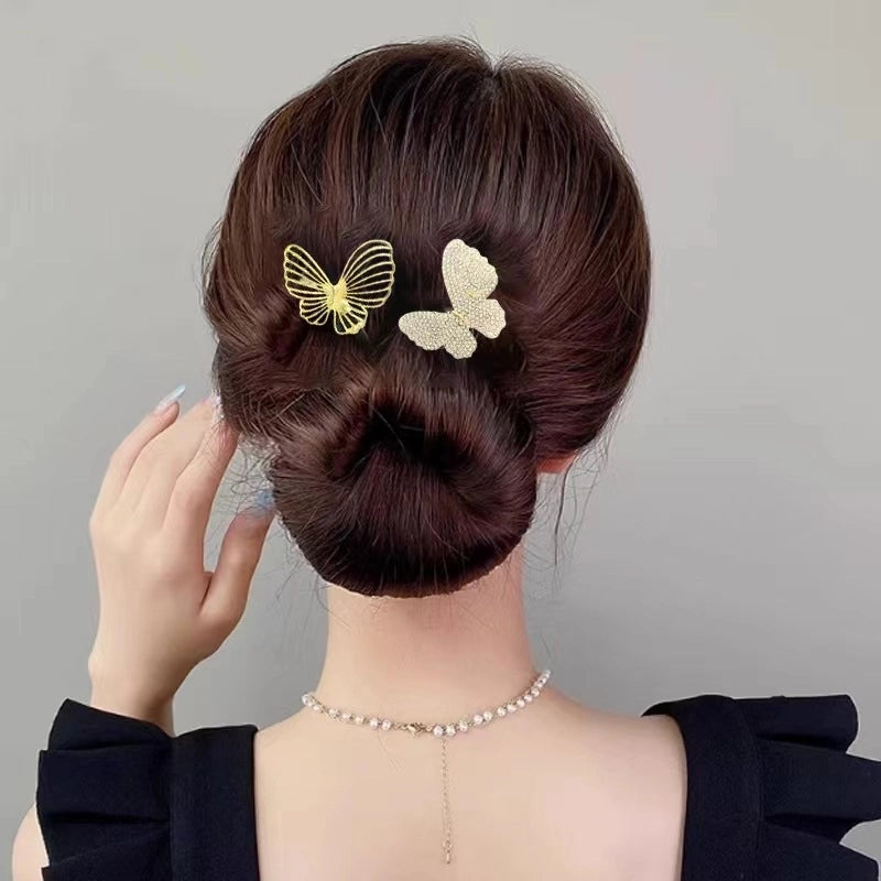Women’s Minimalist Peacock Feather Flower Alloy Plating Inlay Rhinestones Hair Band