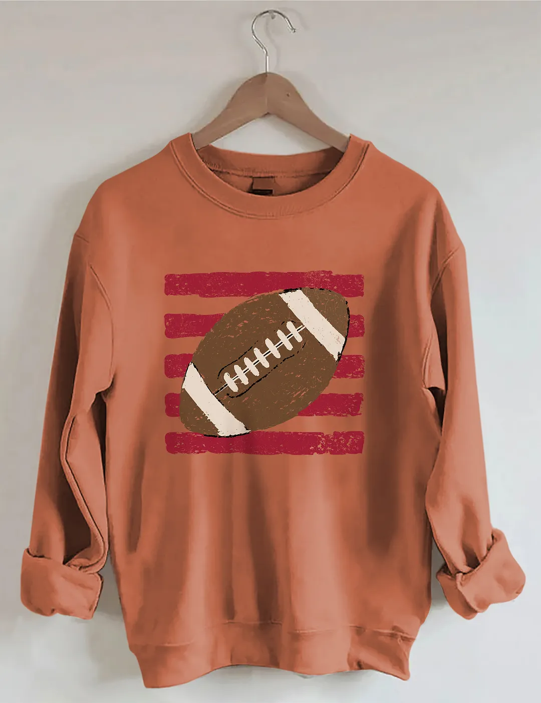 Striped Football Ball Sweatshirt