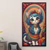 >SALE<5D DIY Full Round Drill Diamond Painting Rainbow Cat Kit Home Decoration 40x70cm