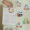 (US Local)6Pcs Acrylic  Animals Diamond Painting Fridge Magnet for Whiteboard