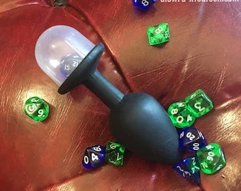 pornhint Pornhint D20 twerk-o-matic booty dice butt plug! Mature adult role play D&D gamer table top rpg tail silicone party toy adhd fidget sexy nerd