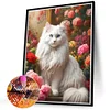 Chat Noble-Complète Rond Diamant Peinture-40X50CM