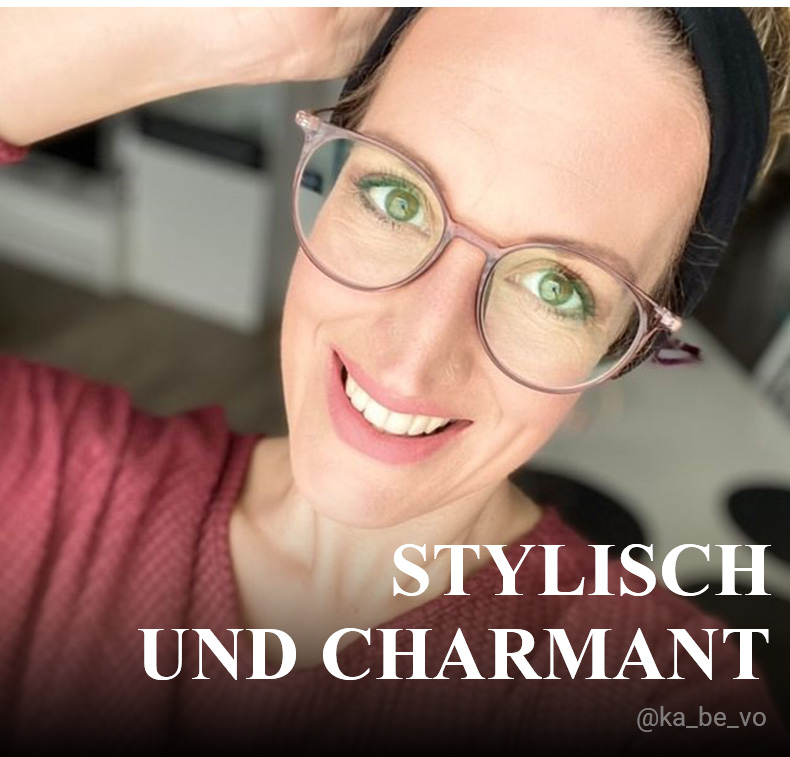 Ohnicio Lila Rund Brille