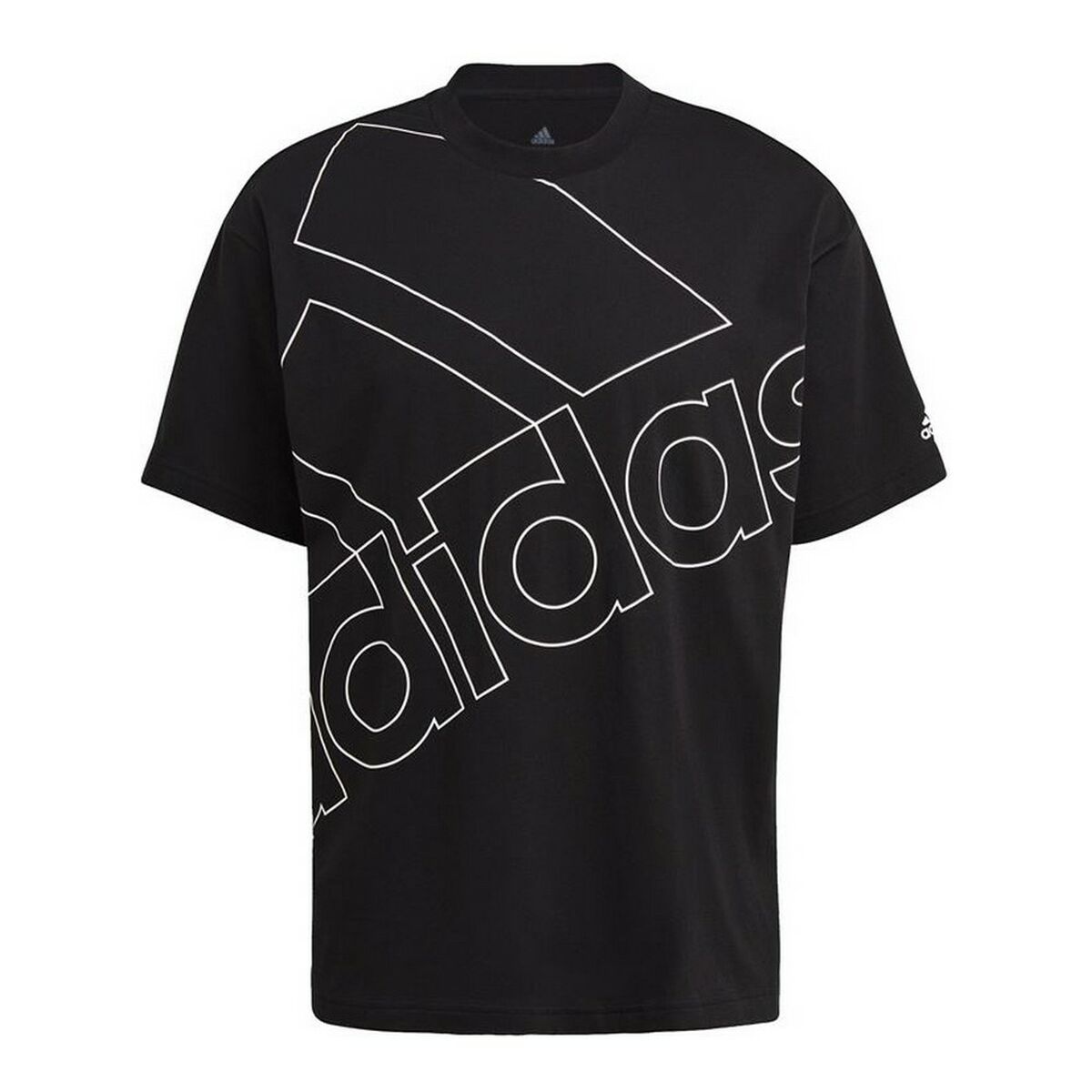 Men&rsquo;s Short Sleeve T-Shirt Adidas Giant Logo Black - sale.kim -  endless selection of finest brands