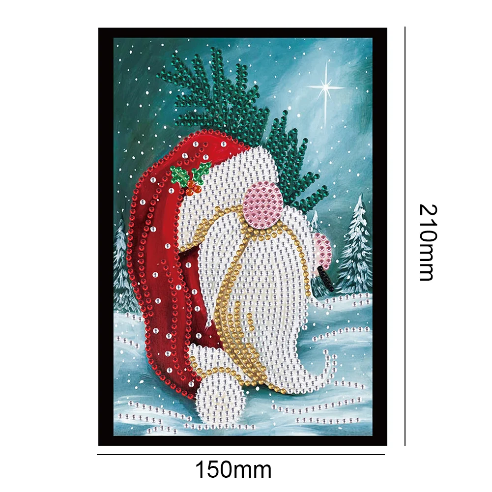Christmas Style Partial Shaped Drill 50 Pages A5 Diamond Painting Book