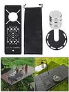 Camping IGT Table Board Kitchen Stainless Steel Table Board Storage Bag Included