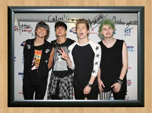 5 Seconds of Summer Michael Clifford Irwin Signed Autographed Photo Poster painting Poster Print Memorabilia A4 Size