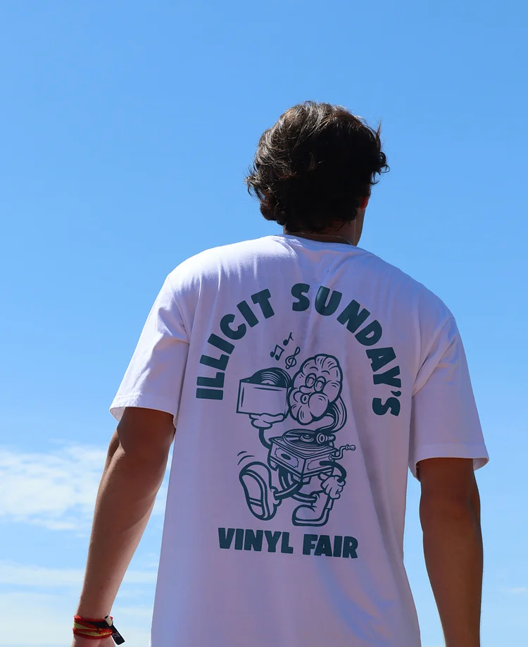 Illicit Sunday's Vinyl Fair T-shirt