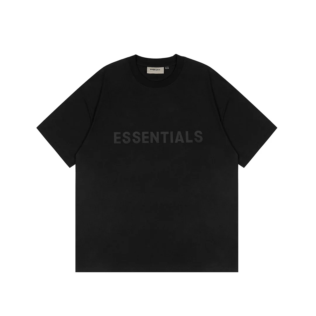 ESSENTIALS Letter Short Sleeve High Street T-Shirt