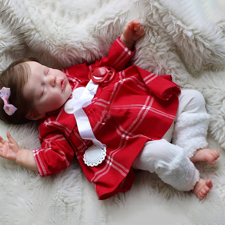 [Holiday Gift]17"Touch Real Silicone Sleeping Reborn Baby Doll Arnelle Rebornartdoll® RSAW-Rebornartdoll®