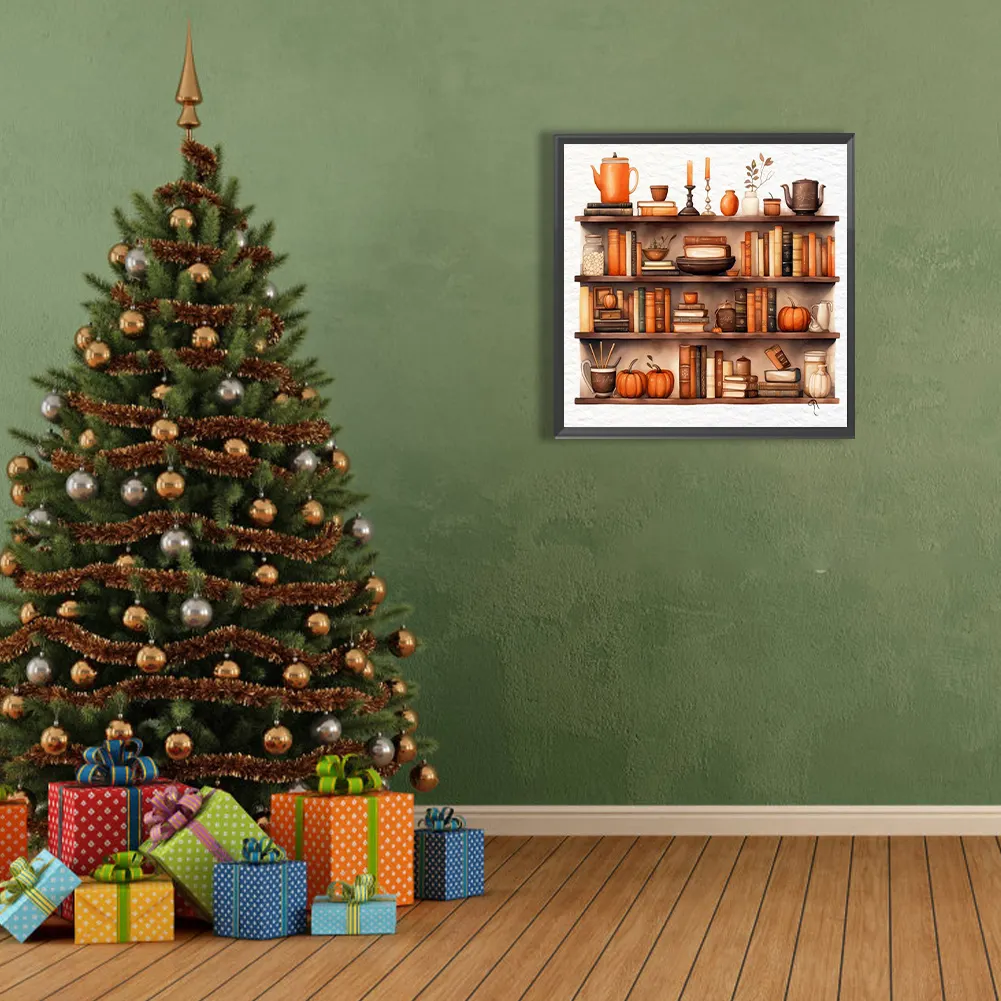 Full Round Diamond Painting 40*40cm - Lockers And Pumpkins