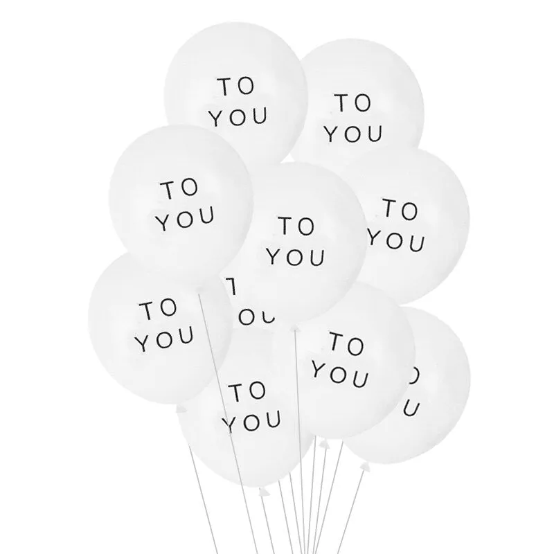 1Set Happy Birthday To You Letter Latex Confetti Balloon Adult Kids Birthday Party Decoration Wedding Baby Shower Helium Balloon