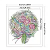 uk.everydayedeals (Limited Stock)Cross Stitch - 14ct Stamped - Fleur de rose violette (33*36cm)