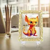 DIY Diamond Painting Clear Acrylic Frame Desktop Ornament with Display Stand, Craft Decor Kits
