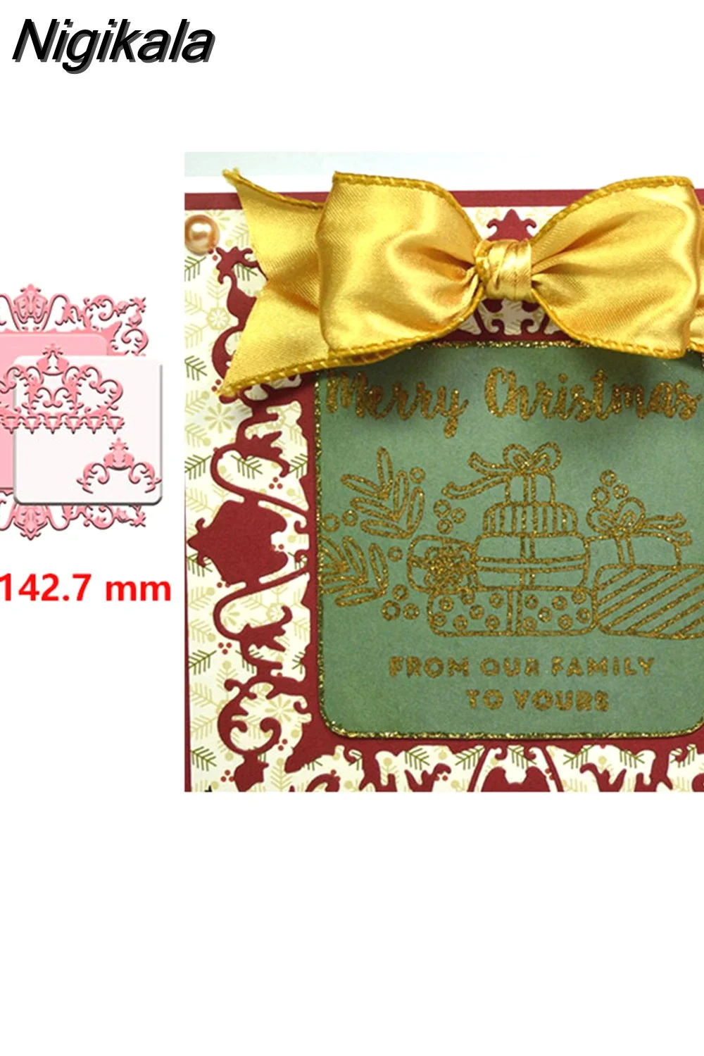 Nigikala Square Circle Oval Heart Frame Butterfly Border Cutting Dies for DIY Scrapbooking Valentine's Cards Crafts New 2023