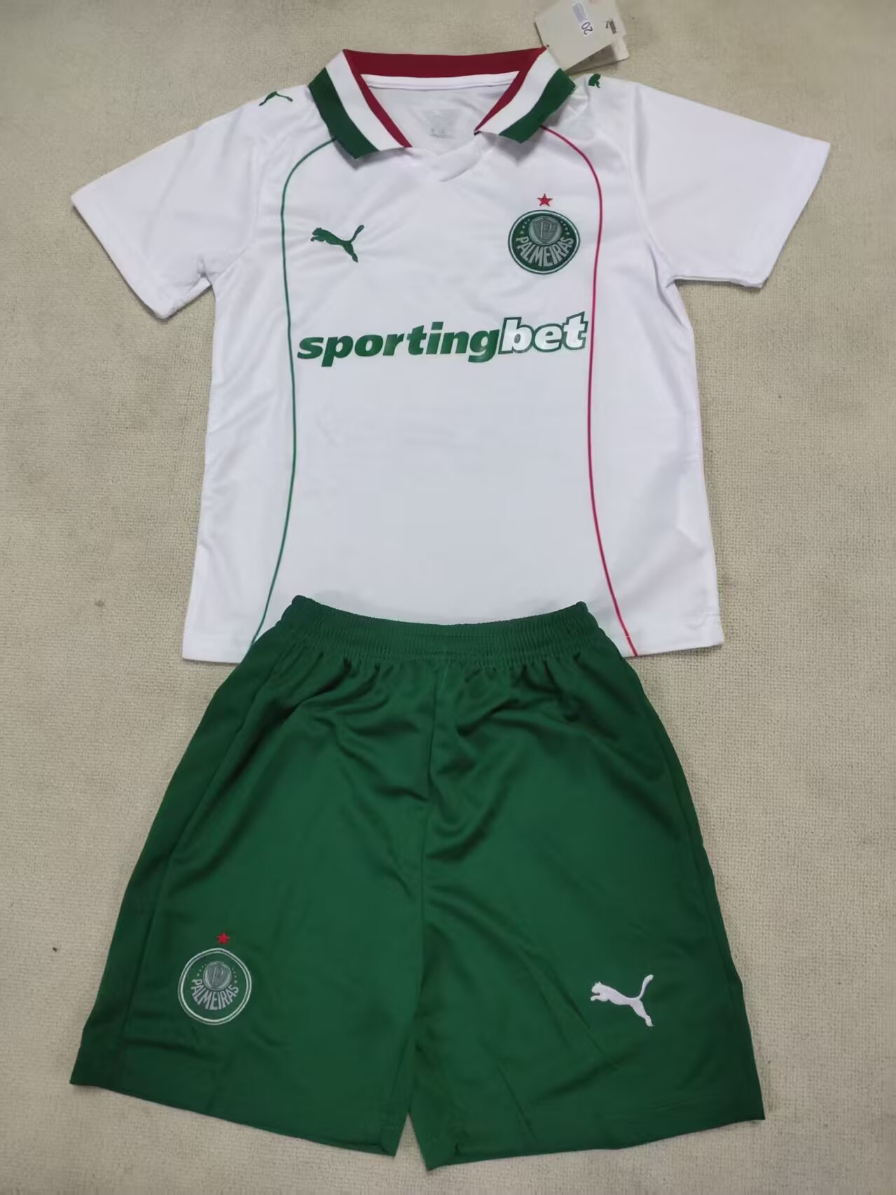 2026/2027 Kids Size Palmeiras Away Soccer Jersey 1:1 Thai Quality
