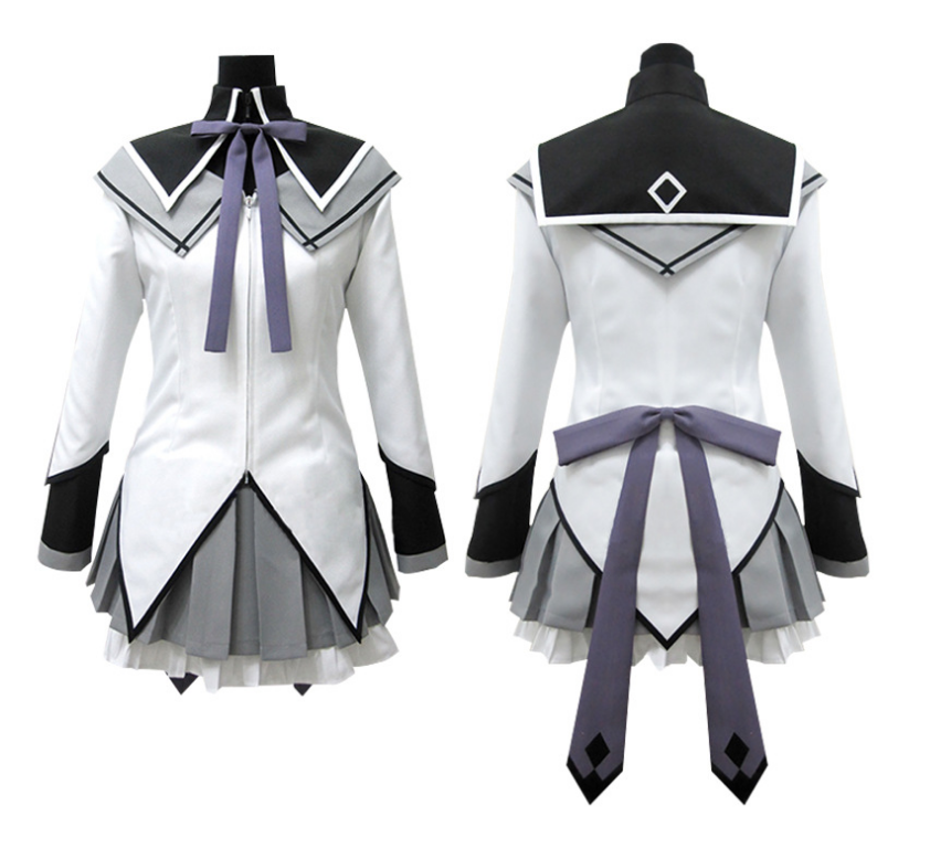 Puella Magi Madoka Magica Akemi Homura Cosplay Costume