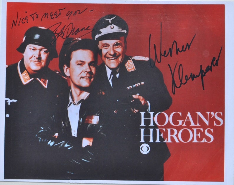 HOGANS HEROES CAST Signed Photo Poster painting x2 Bob Crane, Werner Klemperer wcoa