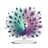 (US Only)Acrylic 2D Flat Peacock DIY Diamond Painting Desktop Ornaments Kit for Decor